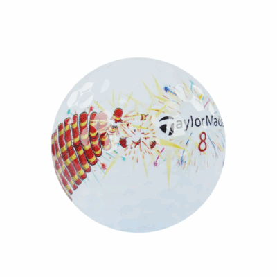 Alternative view of Taylormade TP5X Stripe Fire Cracker Limited Edition (2025) Golf Ball