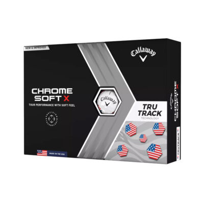 Callaway Chrome Soft X USA Tru Track Golf Balls (2023) - White